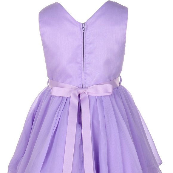 Infant Toddler Little Girl Chiffon Casual Daily Easter Party Flower Girl Dress - Picture 2 of 4